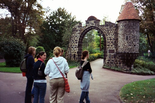 English and American assistants in the park