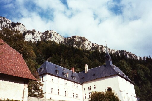 Abbey, mountains, etc.