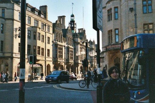 Alex in the streets of Oxford